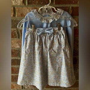 Poppy Fields Skirt Set, Blue - Stitchy Fish size 12